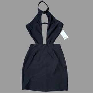 Tobi - Halter Cut Out Mini Dress | Size: S/P | Color: Black